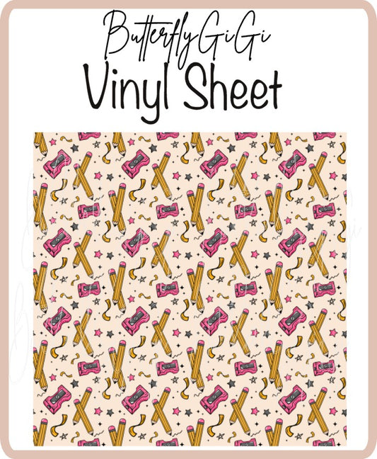 Vinyl Pencil Erasers Sheet