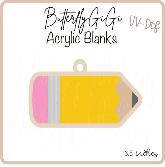 Pencil Keychain Uvdtf