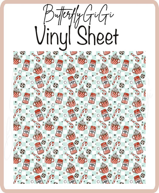 Peppermint Mocha  Vinyl Sheet