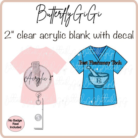 Medical Pharmacy Scrub Top