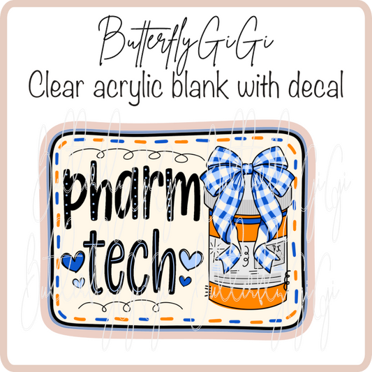 Pharm Tech Gingham Blue