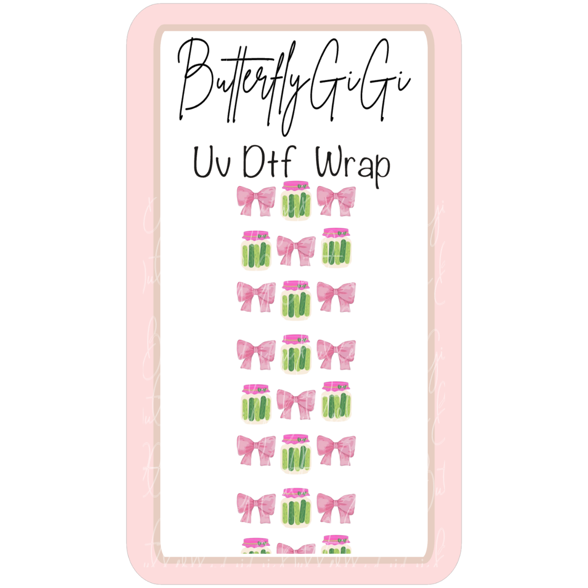 Wrap Pickle Bow UvDTF