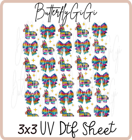 3x3 Piñata Uv Dtf SHEET