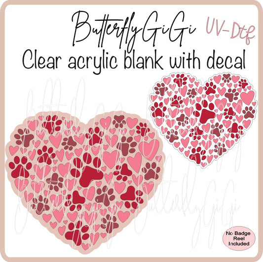 Valentine Pink Paws