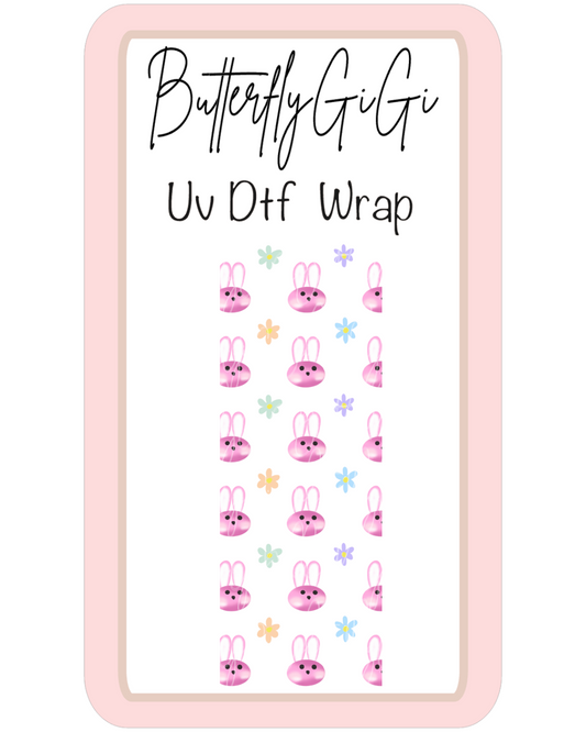 Wrap Pink Bunny Daisy LARGE UvDTF