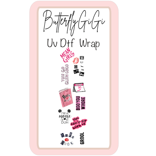 Wrap Pink Mean Girls UV Dtf
