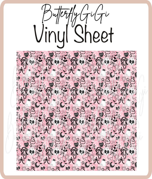 Vinyl Pinkie Halloweenie Sheet