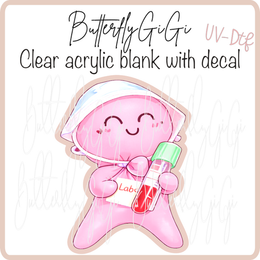 Pink Lab Tech Glove Baby UvDTF