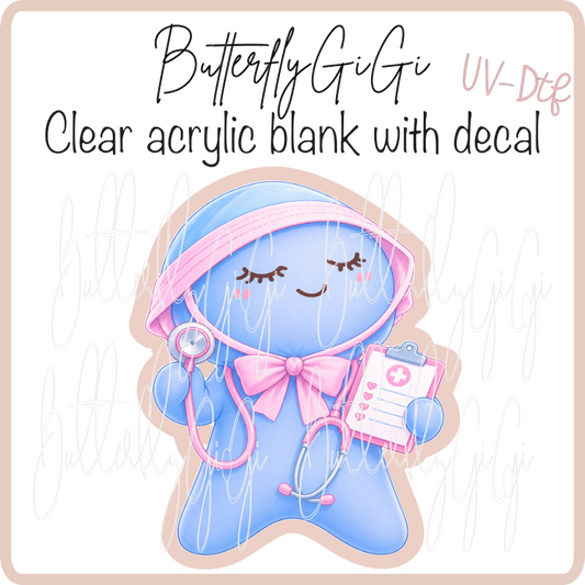 Pink Nurse Lead Glove Baby UvDTF