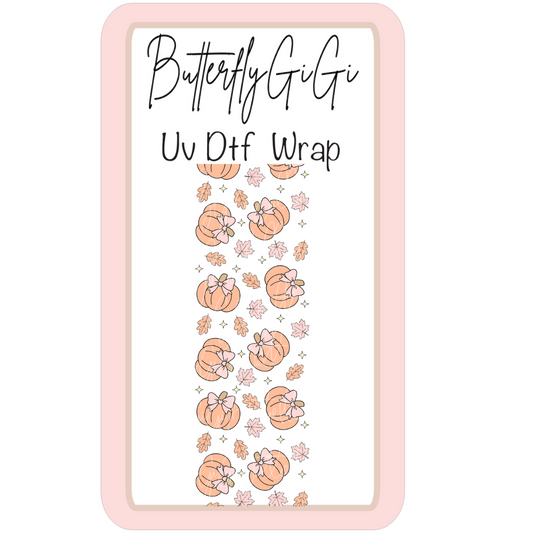 Wrap Pink Pumpkin UV DTF