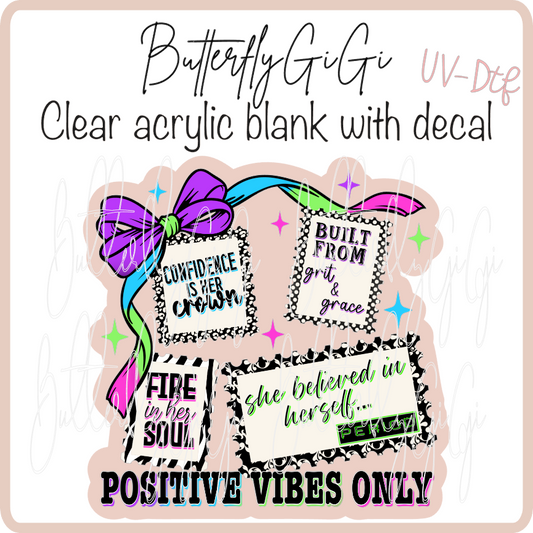 Positive vines Only Bow UvDTF