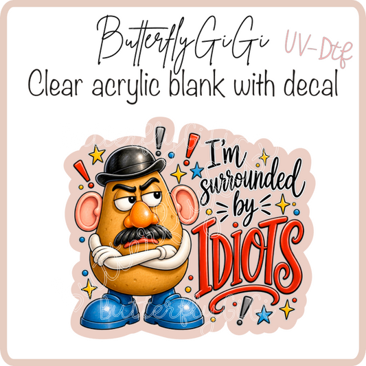 Potato surrounded by UvDTF