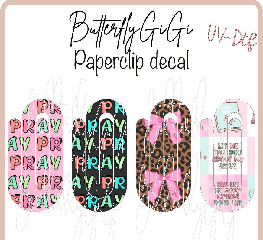 Faith Paperclip UvDTF