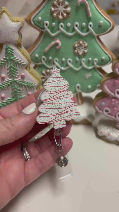 Snack Tree Badge Reel Attachment Acrylic
