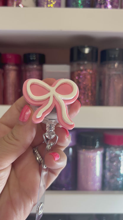 3D Printed Attachment Badge Reel Bow