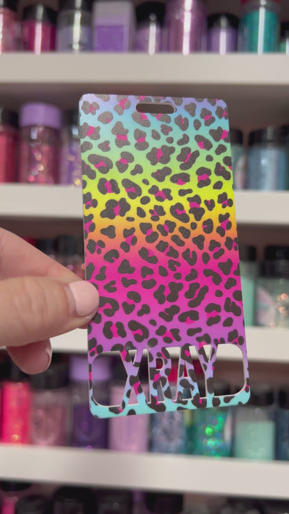 .BB Print Leopard Badge Buddy