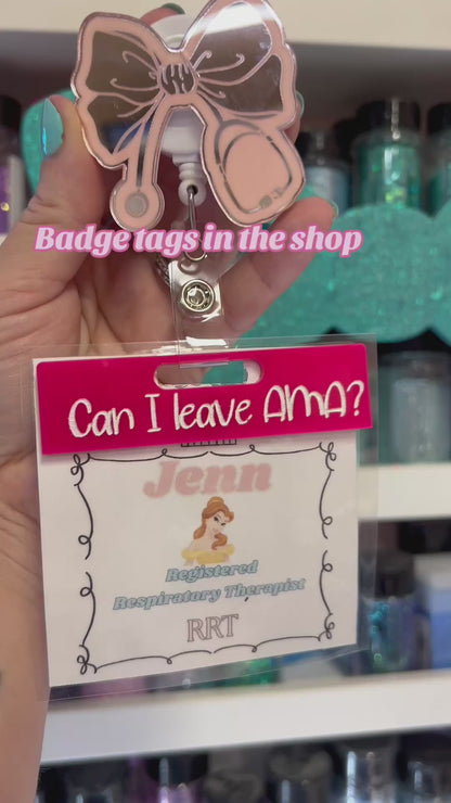.Acrylic Badge Tag