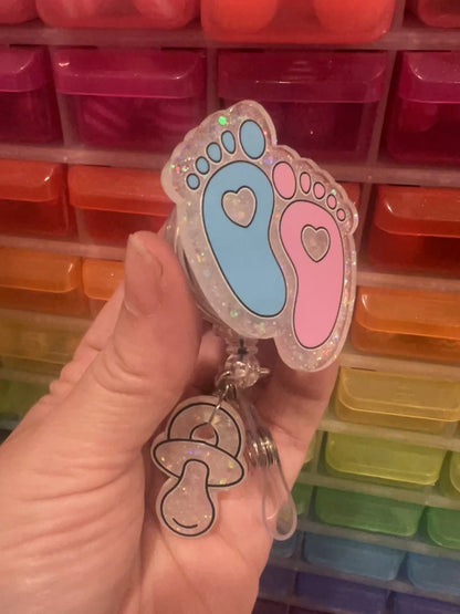UVDTF Medical Baby Feet with Charm
