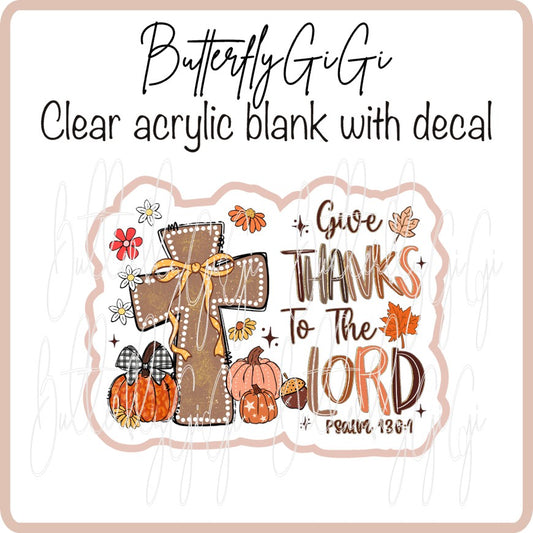 Fall Psalms Give Thanks
