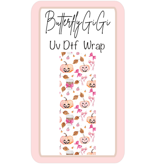 Wrap Pumpkin Coffee UV Dtf