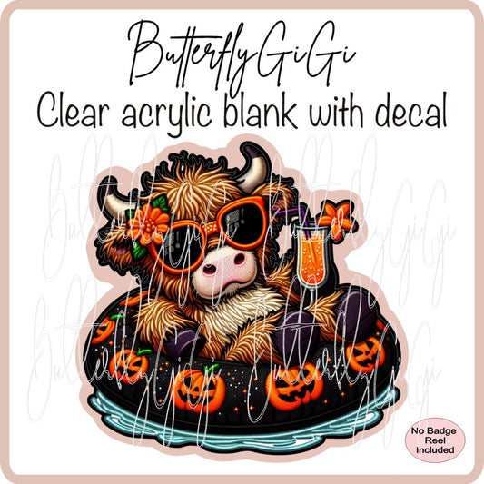 Halloween Pumpkin Cow Floatie