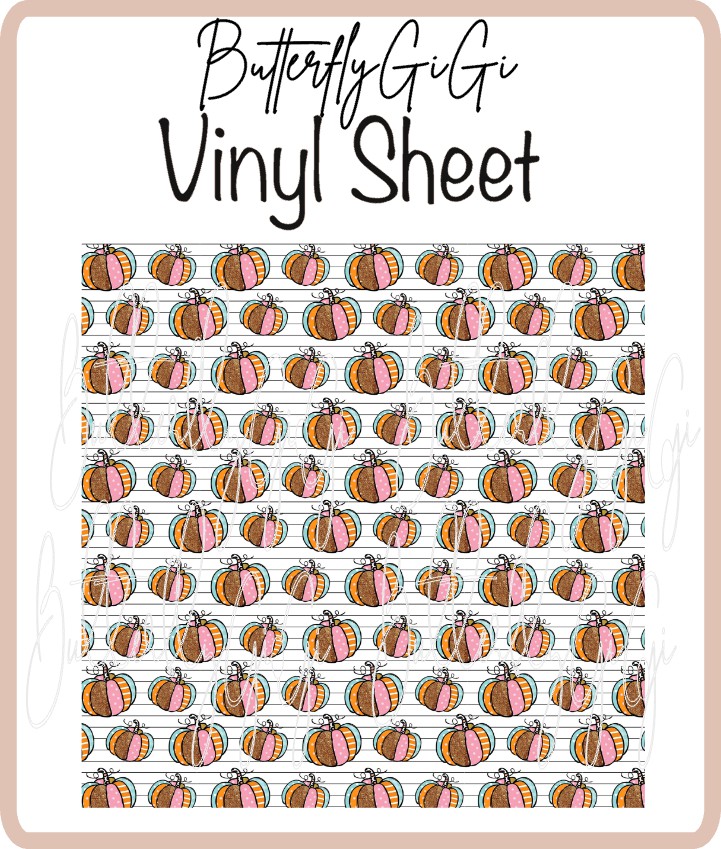 Vinyl Pumpkin Festive Sheet