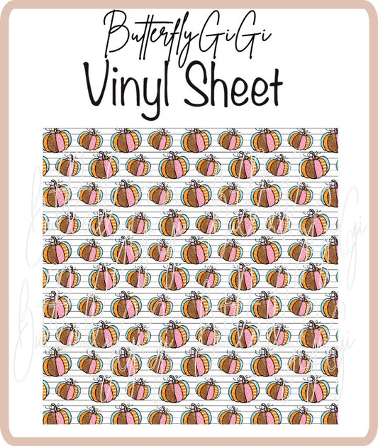 Vinyl Pumpkin Festive Sheet