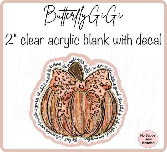 Fall Pumpkin Glitter Wording