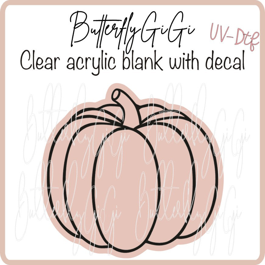 UVDTF Fall Pumpkin Outline