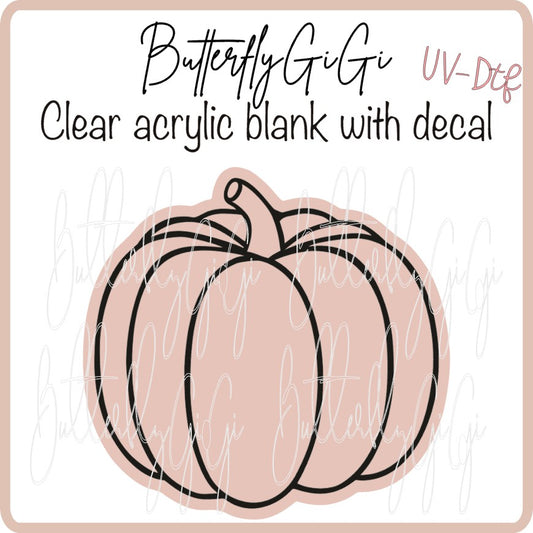 UVDTF Fall Pumpkin Outline