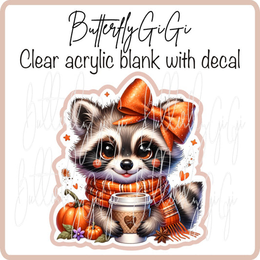 Fall Raccoon Pumpkin Spice