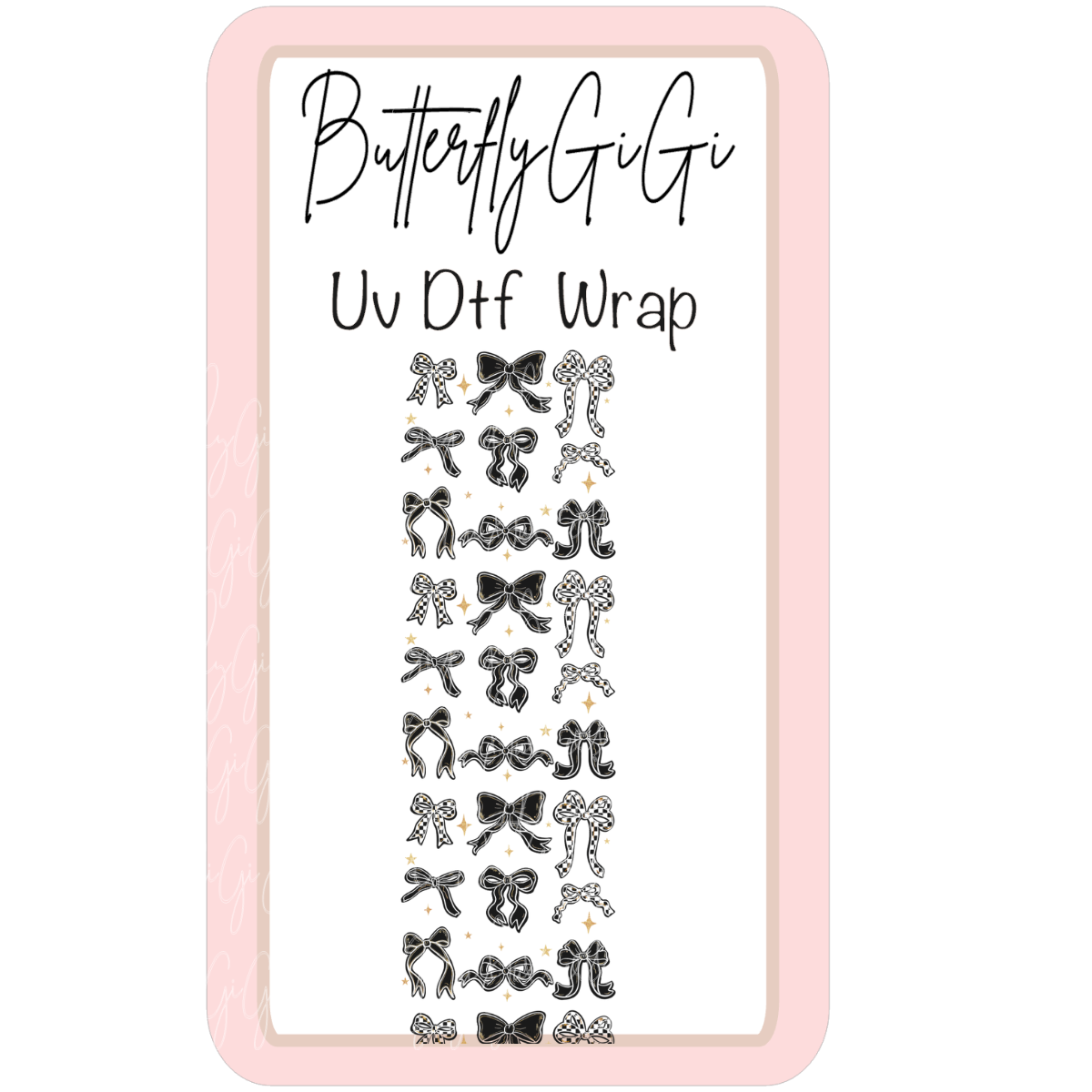 Wrap Racing Bows Uv Dtf