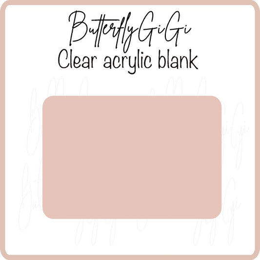 Rectangle Acrylic Blank