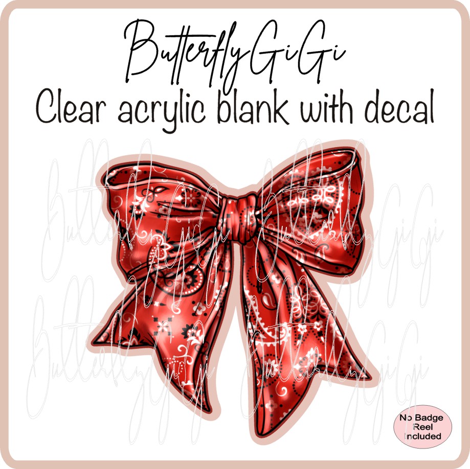 Bow Red Bandana