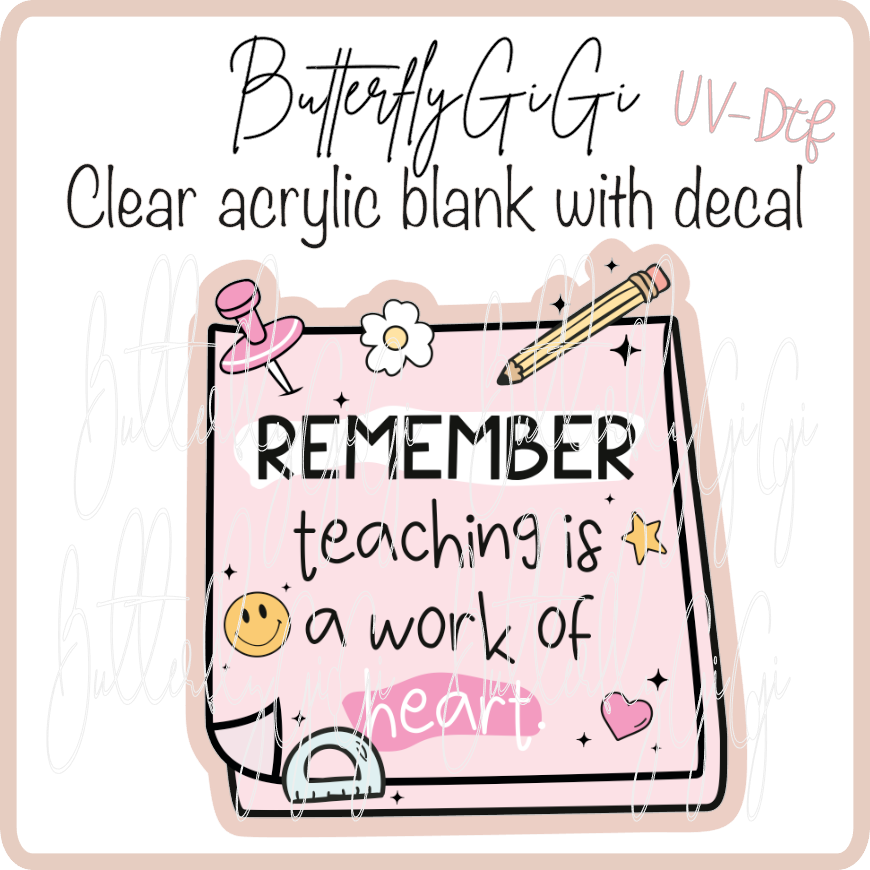 Remember Teaching Heart  UvDTF