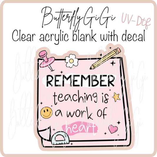 Remember Teaching Heart  UvDTF