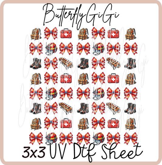 3x3 Rescue Uv Dtf SHEET