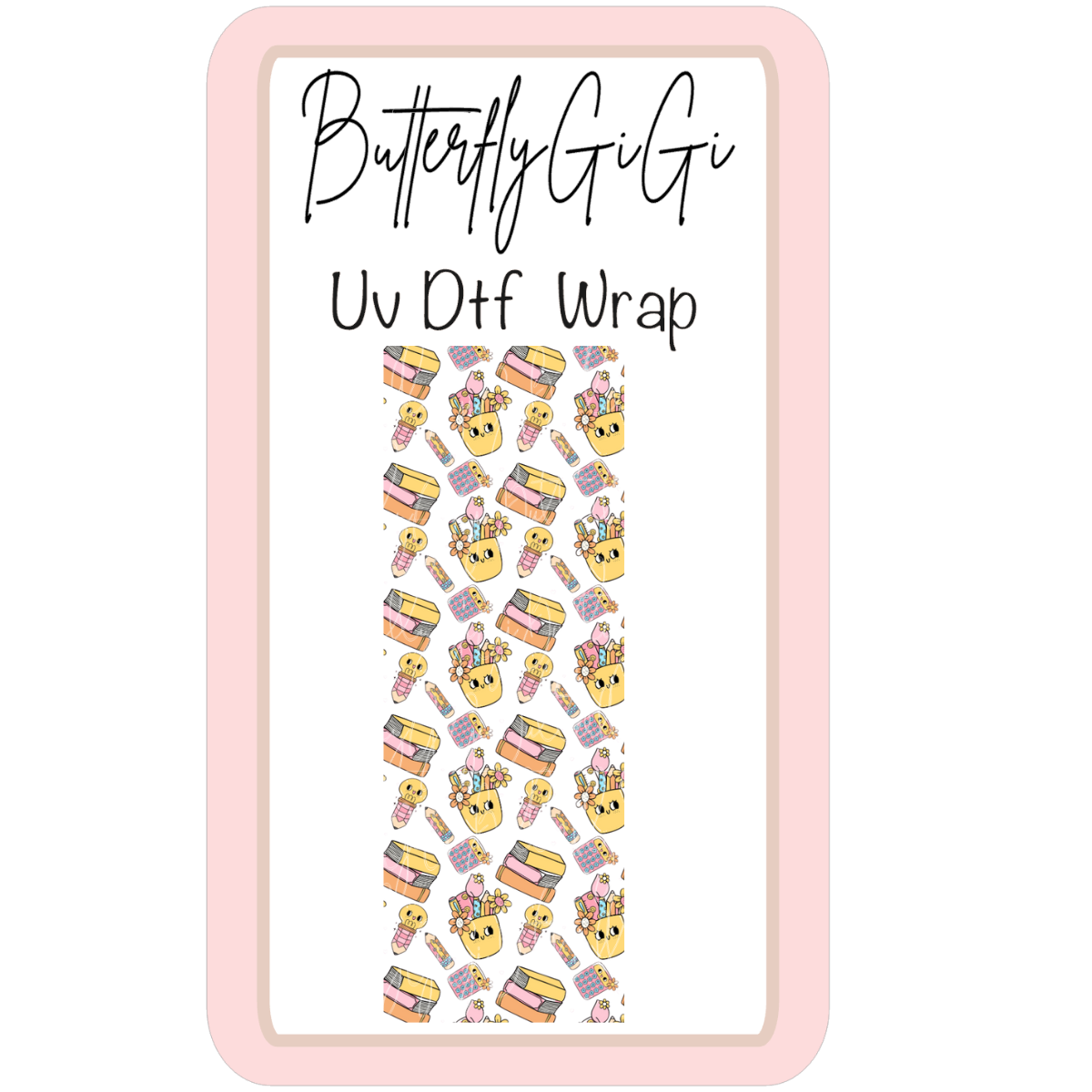 Wrap Retro School UV Dtf
