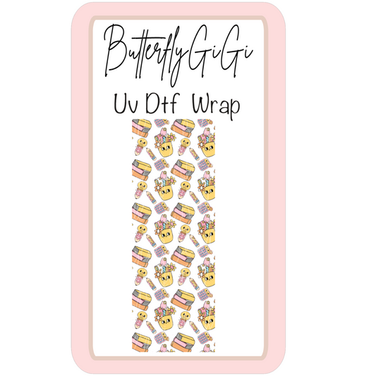 Wrap Retro School UV Dtf