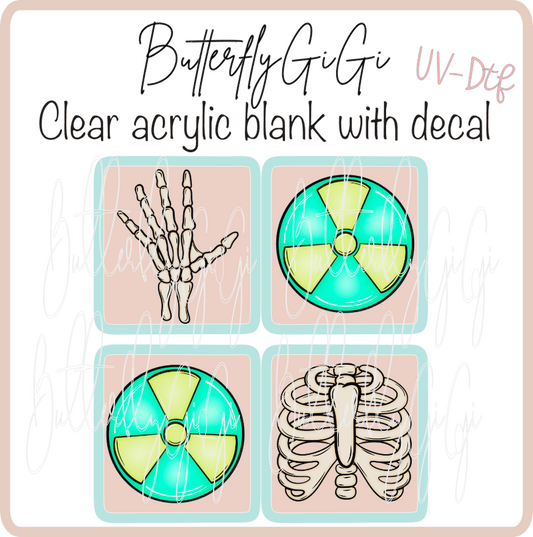 Rib Foot Radioactive Xray Marker Set UVDTF