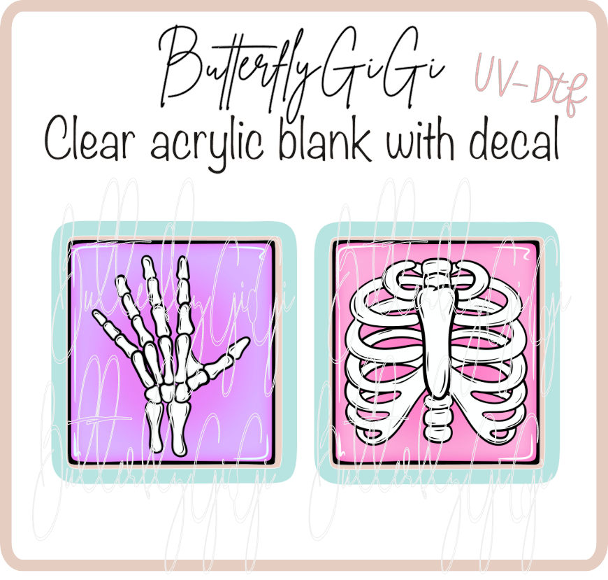 Rib Hand Bright Xray Marker Set UVDTF