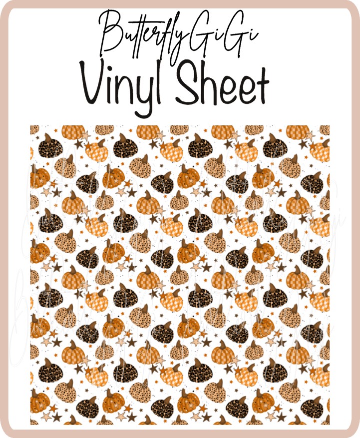 Vinyl Rockstar Pumpkins Sheet