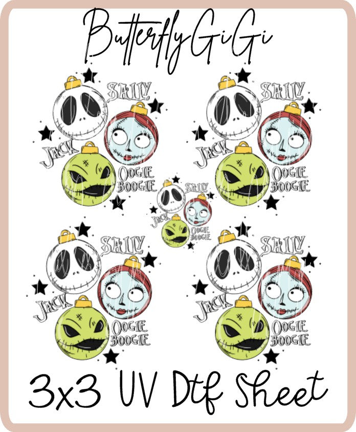 Sally Jack Oogie UV Dtf SHEET