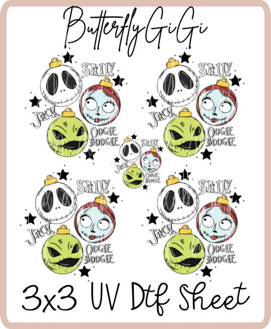 Sally Jack Oogie UV Dtf SHEET