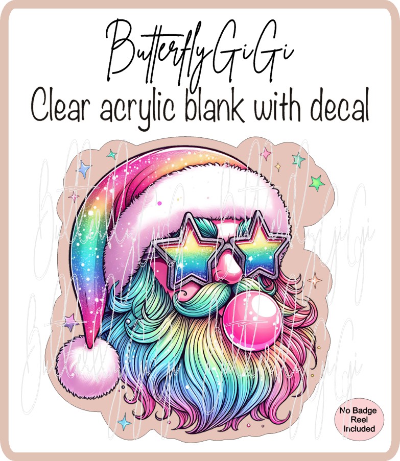 UVDTF Christmas Santa BubbleGum