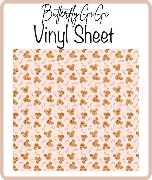 Vinyl Santa's Cookies Sheet