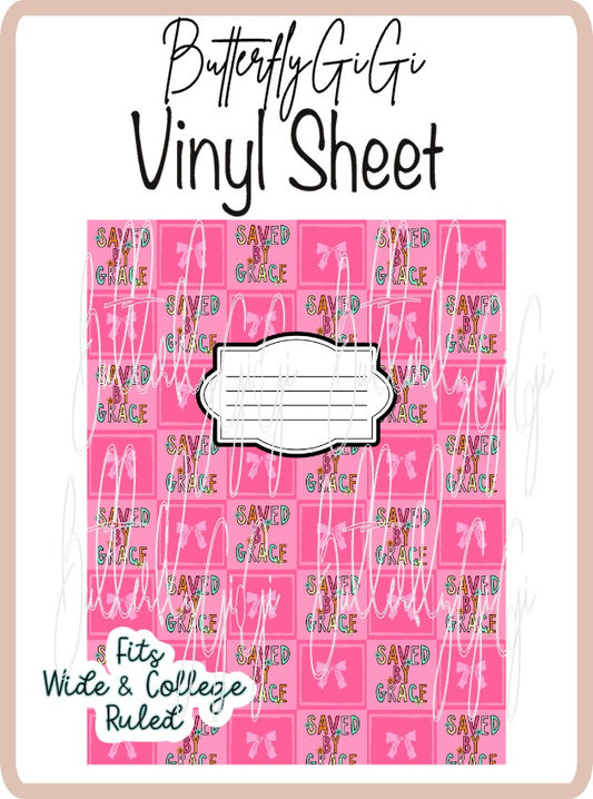 Vinyl Notebook Saved by Grace Cover