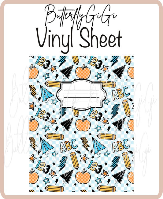 Vinyl Notebook School Boy Cover