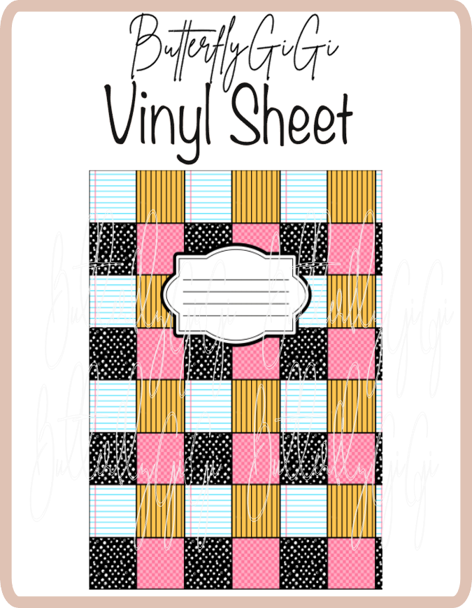 School Girl Vinyl Notebook