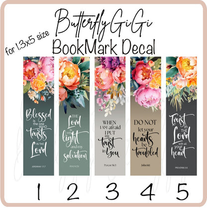 Scripture 1 Bookmark Decal